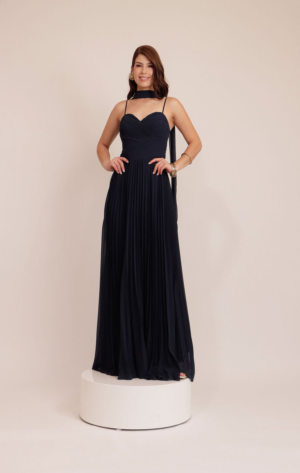 VESTIDO CELESTE