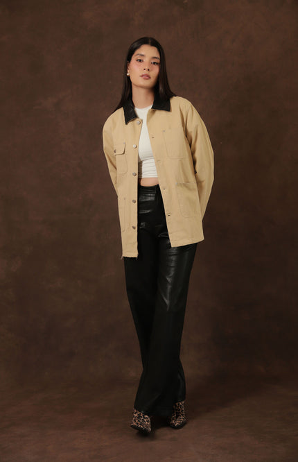 Sobrecamisa Beige Utility