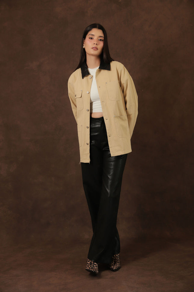 Sobrecamisa Beige Utility