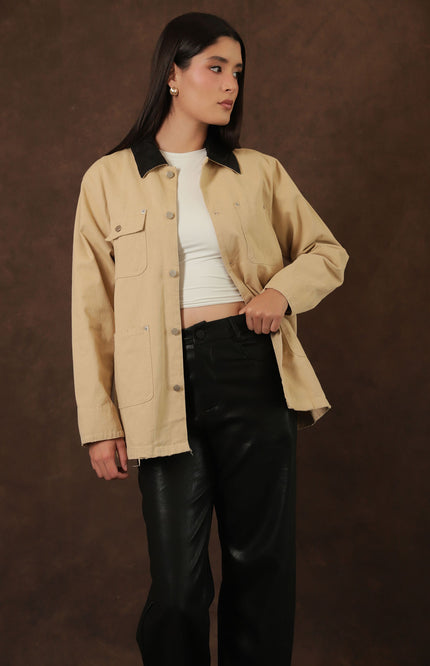 Sobrecamisa Beige Utility