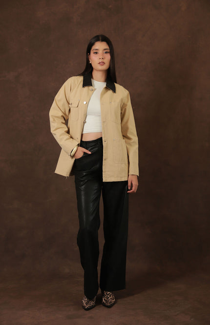 Sobrecamisa Beige Utility