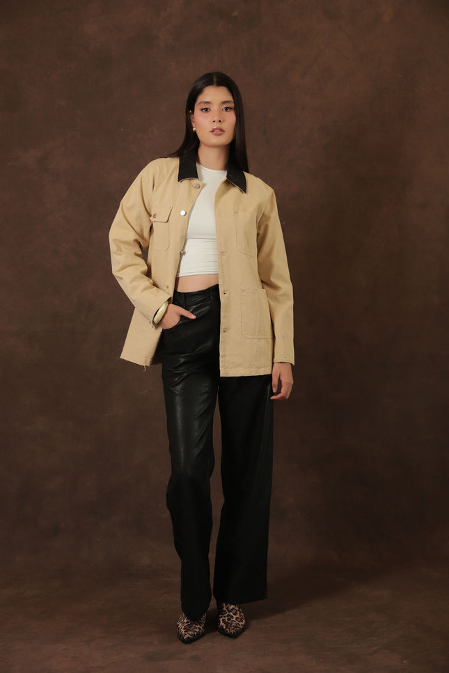 Sobrecamisa Beige Utility