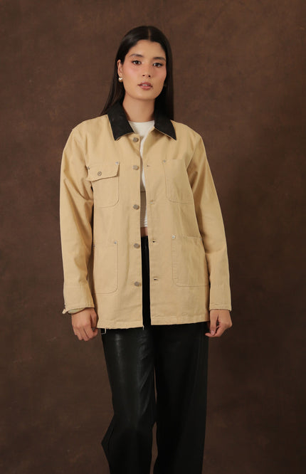 Sobrecamisa Beige Utility