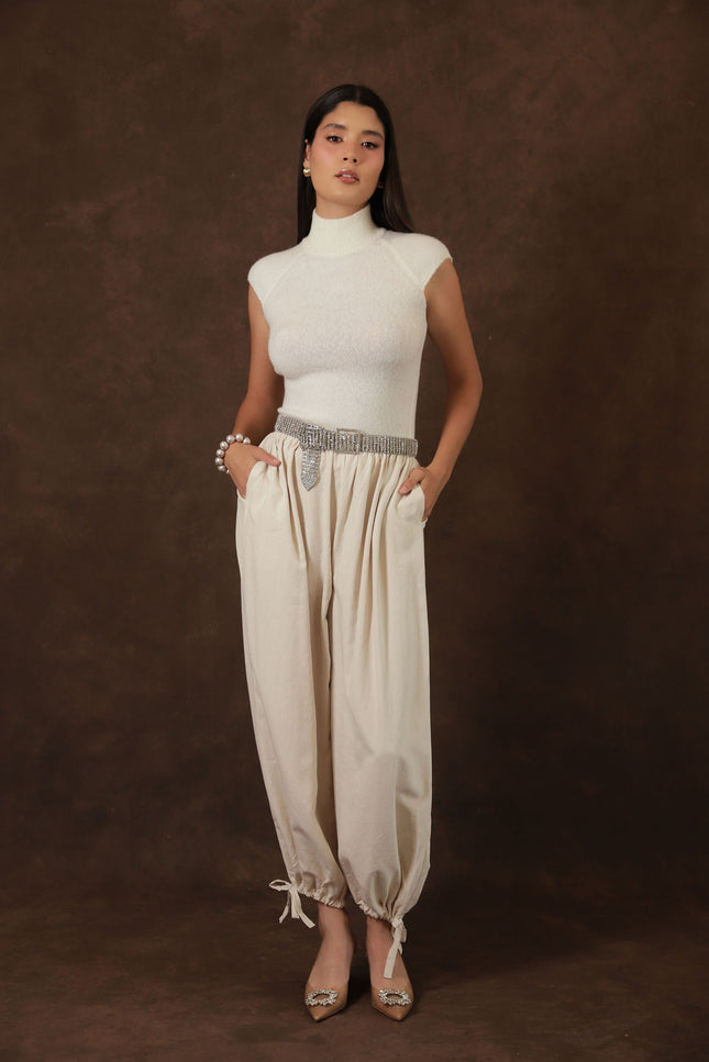 Pantalón Relaxed Beige